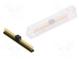 Connector: pin strips; pin header; male; PIN: 54; 2.54mm; SMT; 2x27