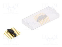Connector: pin strips; pin header; male; PIN: 14; 2.54mm; SMT; 2x7