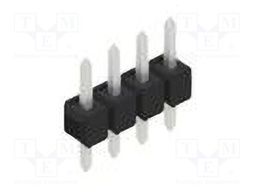 Connector: pin strips; pin header; male; PIN: 4; 2.54mm; THT; 1x4