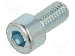 Screw; M8x16; Head: cheese head; hex key; HEX 6mm; steel; zinc