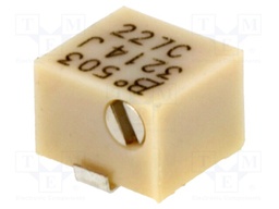 Potentiometer: mounting; horizontal,multiturn; 50kΩ; 250mW; SMD