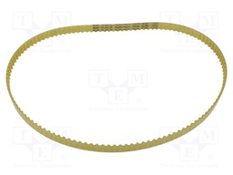Timing belt; T5; W: 10mm; H: 2.2mm; Lw: 620mm; Tooth height: 1.2mm