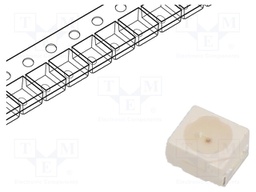 LED; SMD; 3528; yellow; 8÷20mcd; 3.5x2.8mm; 120°; 2.1÷2.5V; 20mA