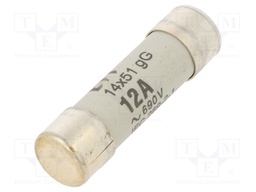 Fuse: fuse; gG; 6A; 500VAC; cylindrical; 10,3x38mm