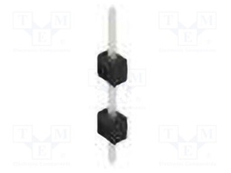 Connector: pin strips; pin header; male; PIN: 1; 2.54mm; THT; 1x1