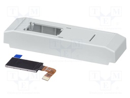Upper housing; with display; grey; ICS25; X: 25mm; Y: 100mm