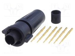 Connector: circular; Series: EN2; plug; male; soldering; for cable