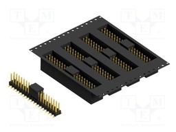 Connector: pin strips; pin header; male; PIN: 38; 2.54mm; SMT; 2x19