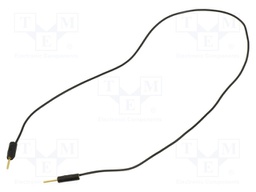 Test lead; 60VDC; 30VAC; 3A; banana plug 1mm,both sides; Len: 0.3m