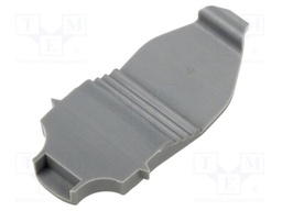 Screw mounted clamp; polyamide; Body: grey; 100pcs; 17mm