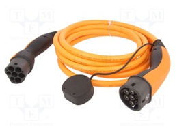 Cable: eMobility; 440V; 22kW; Type 2,both sides; IP55; 5m; 32A