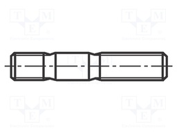 Screw; M12x35; 1.75; Head: without head; acid resistant steel A4