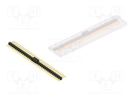 Connector: pin strips; pin header; male; PIN: 34; 2.54mm; SMT; 1x34