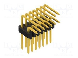 Connector: pin strips; pin header; male; PIN: 14; 1.27mm; THT; 2x7