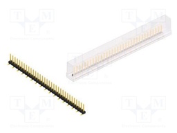 Connector: pin strips; pin header; male; PIN: 33; 2.54mm; SMT; 1x33