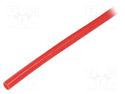 Insulating tube; red; -20÷155°C; Øint: 3.5mm; L: 100m