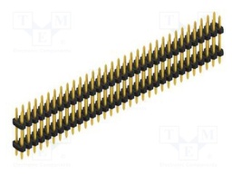 Connector: pin strips; pin header; male; PIN: 64; 2mm; THT; 2x32