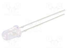 LED; UV; 30°; 20mA; 114mW; λd: 380÷390nm; 3÷3.8V; THT; Front: convex