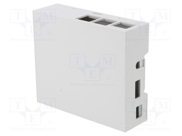 Enclosure: for computer; Raspberry Pi B+; ABS; grey