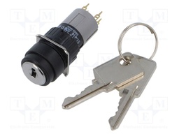 Switch: rotary with key; 16mm; Stabl.pos: 2; NO x2; Pos: 2; 51
