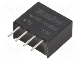 Converter: DC/DC; 1W; Uin: 13.5÷16.5V; Uout: 12VDC; Iout: 83mA; SIP4