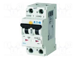 RCBO breaker; Inom: 6A; Ires: 100mA; Poles: 2; 240VAC; IP20; 1÷25mm2