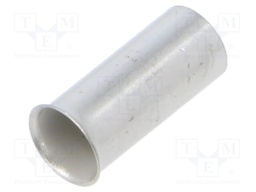 Tip: bootlace ferrule; non-insulated; copper; 10mm2; 12mm; tinned