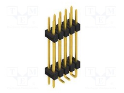 Connector: pin strips; pin header; male; PIN: 10; 2.54mm; SMT; 2x5