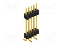 Connector: pin strips; pin header; male; PIN: 5; 1.27mm; SMT; 1x5