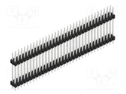 Connector: pin strips; pin header; male; PIN: 66; 2.54mm; THT; 2x33