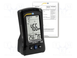 Meter: air quality; Range: 400÷5000ppm CO2; Humid.range: 0÷99%RH