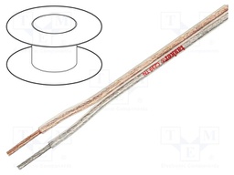 Wire: loudspeaker cable; 2x2.5mm2; stranded; tinned,OFC; -15÷70°C