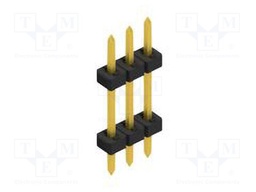 Connector: pin strips; pin header; male; PIN: 3; 2mm; THT; 1x3; 100V