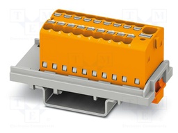 Splice terminal: rail; 17.5A; 500V; push-in; PA; 0.14÷2.5mm2