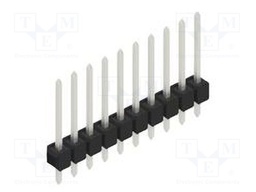 Connector: pin strips; pin header; male; PIN: 10; 2.54mm; THT; 1x10