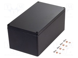 Enclosure: multipurpose; X: 230mm; Y: 400mm; Z: 180mm; 1590Z; black