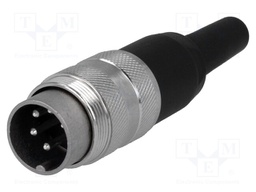 Connector: M16; male; for cable; IP40; plug; soldering; 300V; PIN: 5