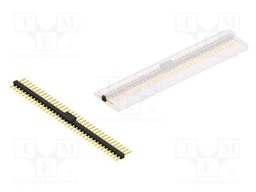 Connector: pin strips; pin header; male; PIN: 36; 2.54mm; SMT; 1x36