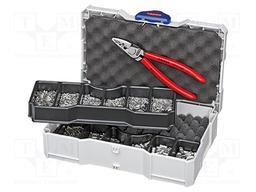 Kit: for crimping push-on connectors, terminal crimping; case