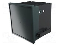 Enclosure: panel; X: 96mm; Y: 96mm; Z: 57mm; ABS + PC,PPO; black