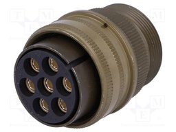 Connector: circular; Series: DS/MS; plug; female; PIN: 7; for cable