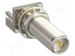 Socket; RP-SMA; male,reverse; card edge,with long thread; 50Ω
