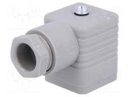 Connector: valve connector; plug; form A; 18mm; female; PIN: 4; 16A