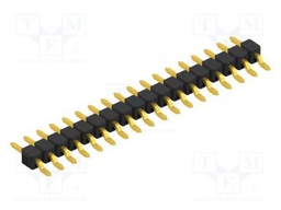 Connector: pin strips; pin header; male; PIN: 18; 2.54mm; SMT; 1x18