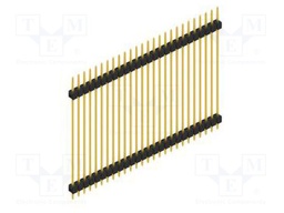 Connector: pin strips; pin header; male; PIN: 26; 2.54mm; THT; 1x26