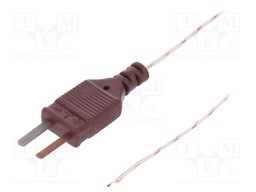 T-type temperature probe; -75÷260°C; 1m; Insulation: fiberglass