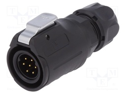 Plug; Connector: circular; size 16; 02; male; PIN: 7; with latch