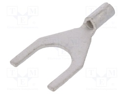 Fork terminal; M5; 0.1÷0.5mm2; crimped; for cable; non-insulated