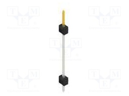 Connector: pin strips; pin header; male; PIN: 1; 2.54mm; THT; 1x1