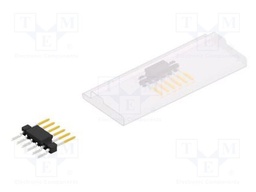 Connector: pin strips; pin header; male; PIN: 6; 2.54mm; SMT; 1x6